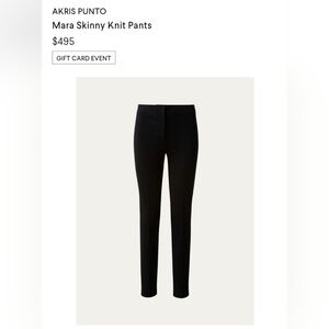 Akris Punto women's sz 8 black pull on knit pants. Viscose polyamide